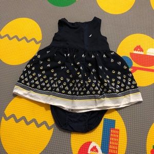 Nautica Navy Blue Sailboat Dress Set